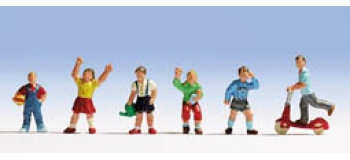 Modélisme ferroviaire :  NOCH NO 36815 - Enfants 6 figurines